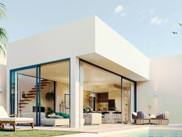 Modern one level style Villas with private pool and garden – Mar de Cristal – Mar Menor