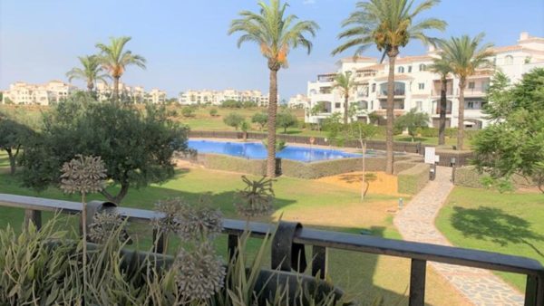 Beautiful 1st floor apartment for sale in Hacienda Riquelme Golf resort – Murcia