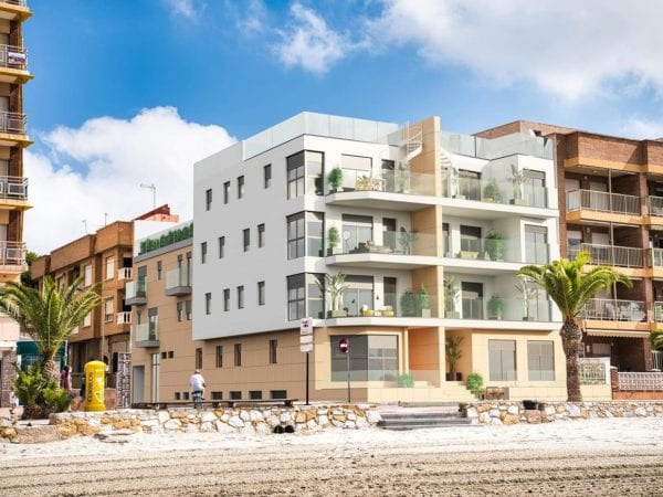 Sea Front apartments for sale in Lo Pagan with view over the Mar Menor