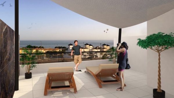 High Quality attached apartment-villas with all sea view – Isla Plana – Mazarron