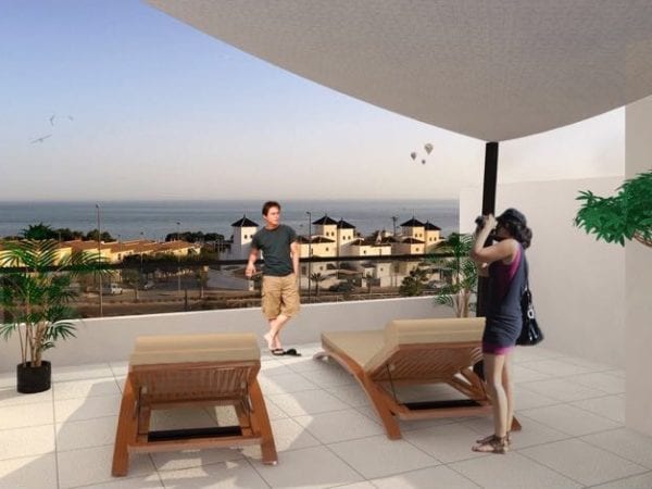 High Quality attached apartment-villas with all sea view – Isla Plana – Mazarron