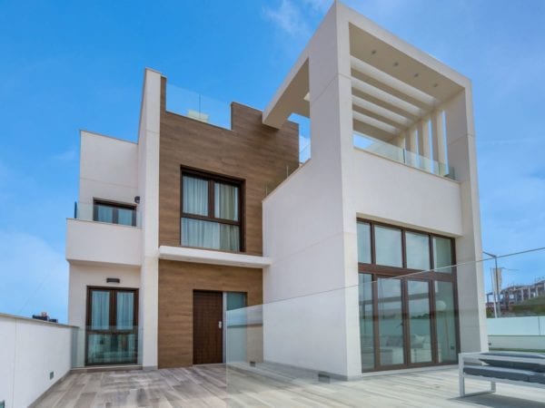 Extraordinary Sea View 3 bed – 2 bed villas with private pool – Key Ready in Los Balcones – Torrevieja – Costa Blanca