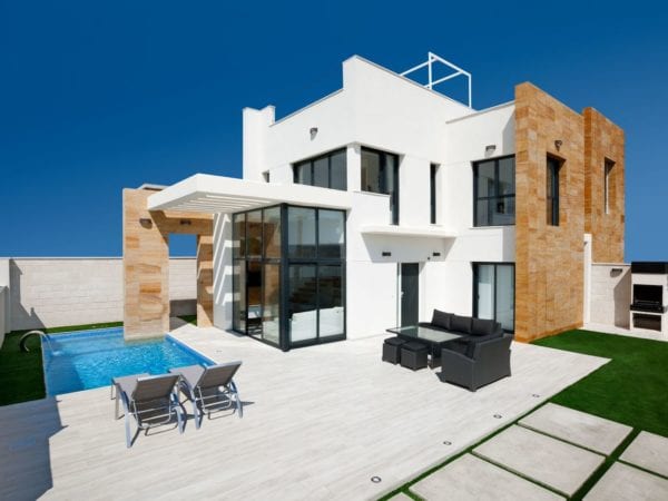 Design Villa 3 bed – 3 bath with private pool and stunning views of the sea in Cabo Roig – Costa Blanca