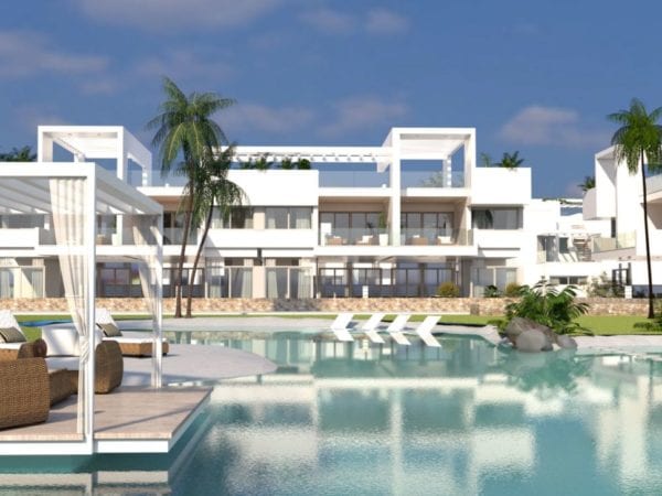 Ready to move in New Bungalow 2 bed – 2 bath with garden or solarium in Los Balcones – Torrevieja – Costa Blanca