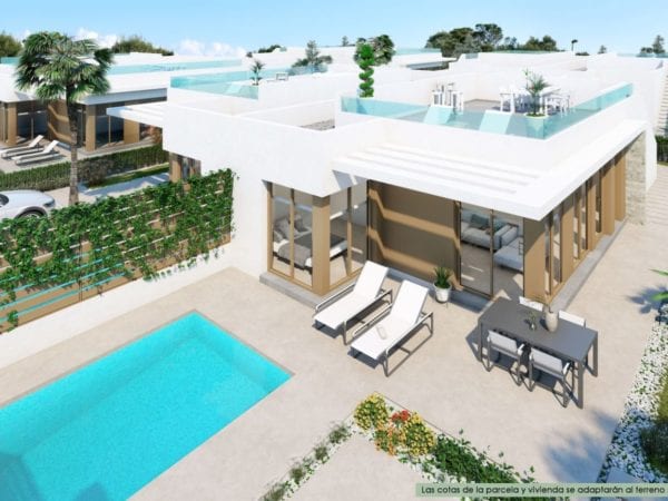 Your semi-detached villa 2 or 3 bed – 2 bath at an incomparable price in the Vistabella Golf resort – Orihuela – Costa Blanca