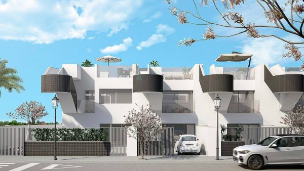 3 or 4 Bed – 2 Bath New Build semi Detached villas in San Pedro del Pinatar – Costa Blanca south