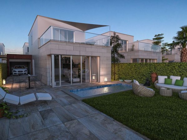 New built detached villa 3 bed – 2 baths with private swimming pool in Los Alcázares, Murcia