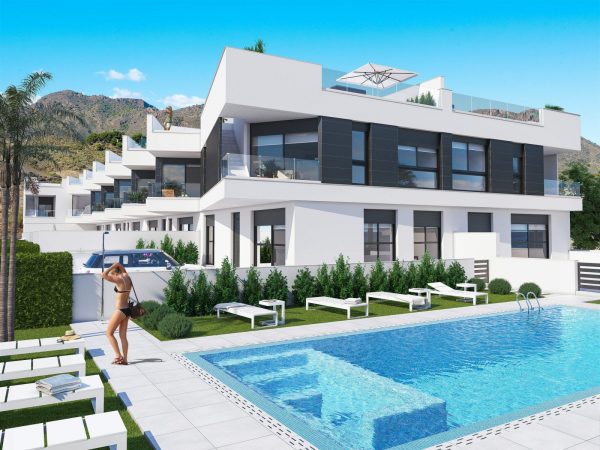New built 2 bed – 2 bath maisonettes first Beach line in Pozo del Esparto – Almería