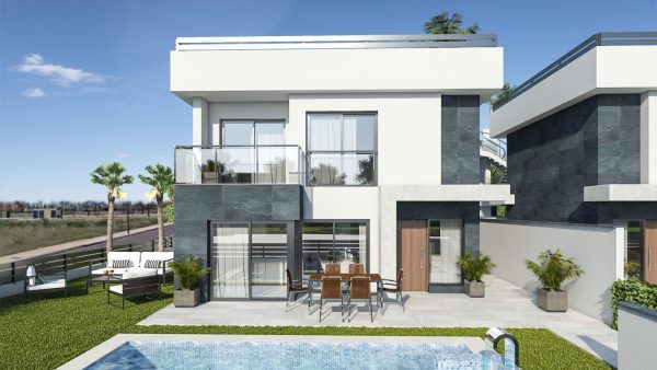 Modern Villa 3 bed – 3 bath with sea & golf view and private pool in Los Alcázares – Murcia